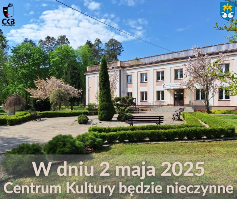 W dniu 2 maja Centrum Kultury będzie nieczynne
