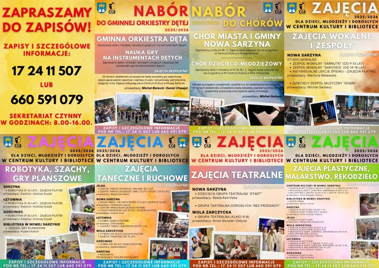 RUSZYŁY ZAPISY NA ZAJĘCIA W SEZONIE 2025/2026
