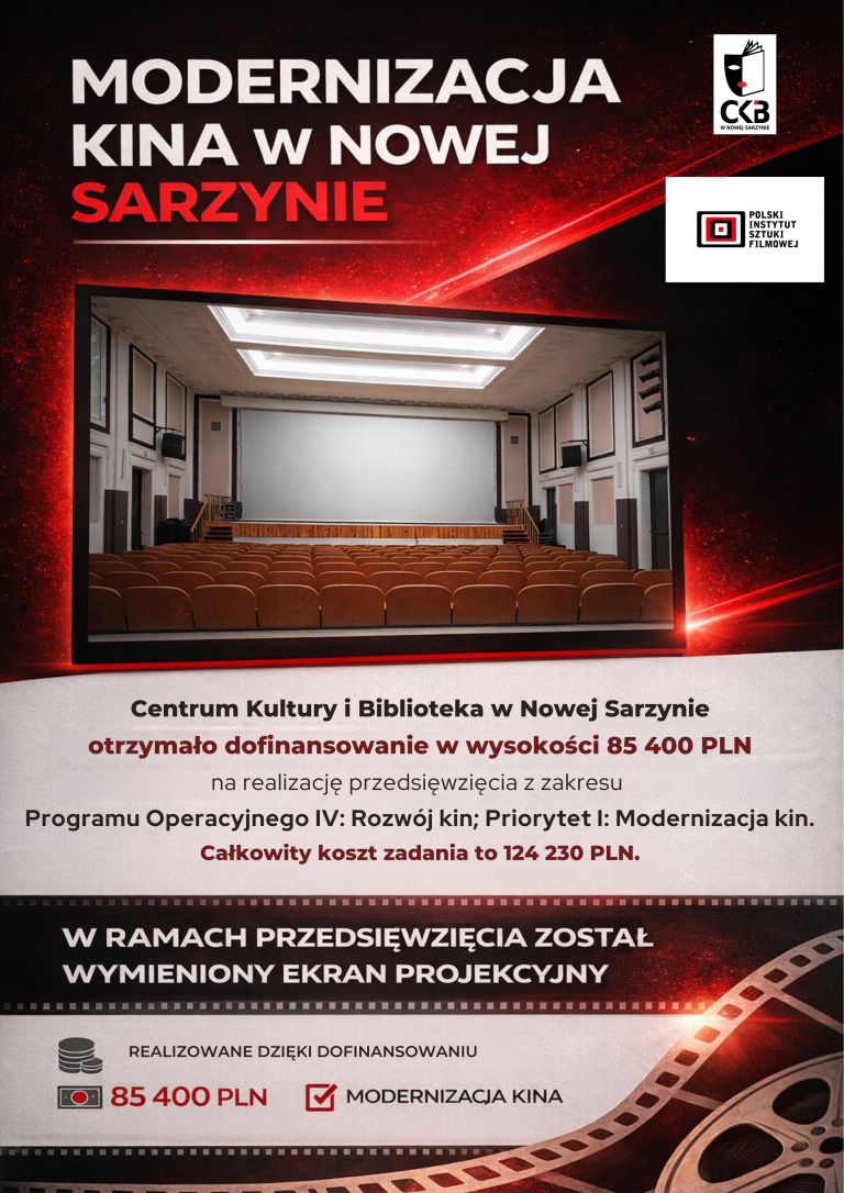 MODERNIZACJA KINA W NOWEJ SARZYNIE