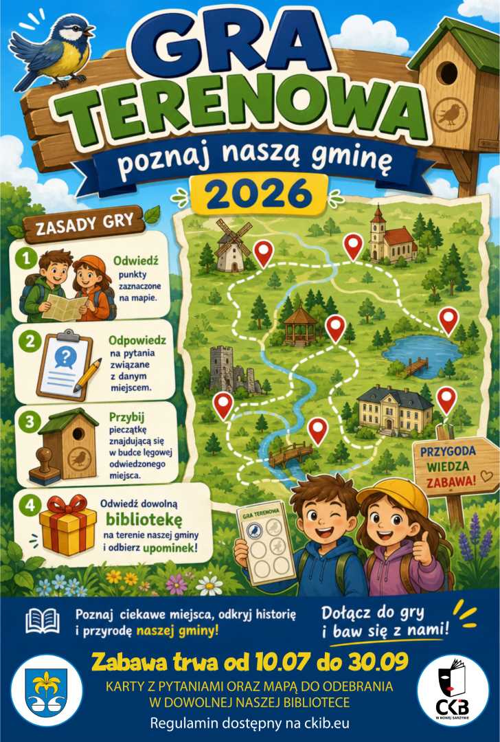 Gra terenowa „Poznaj naszą Gminę – 2026”