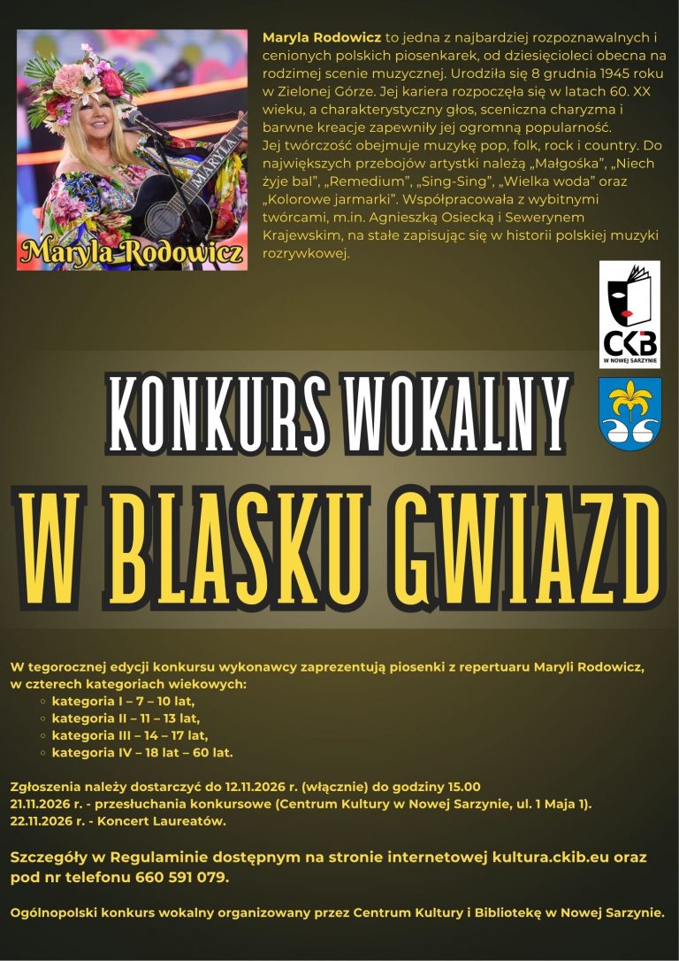 KONKURS WOKALNY „W BLASKU GWIAZD”